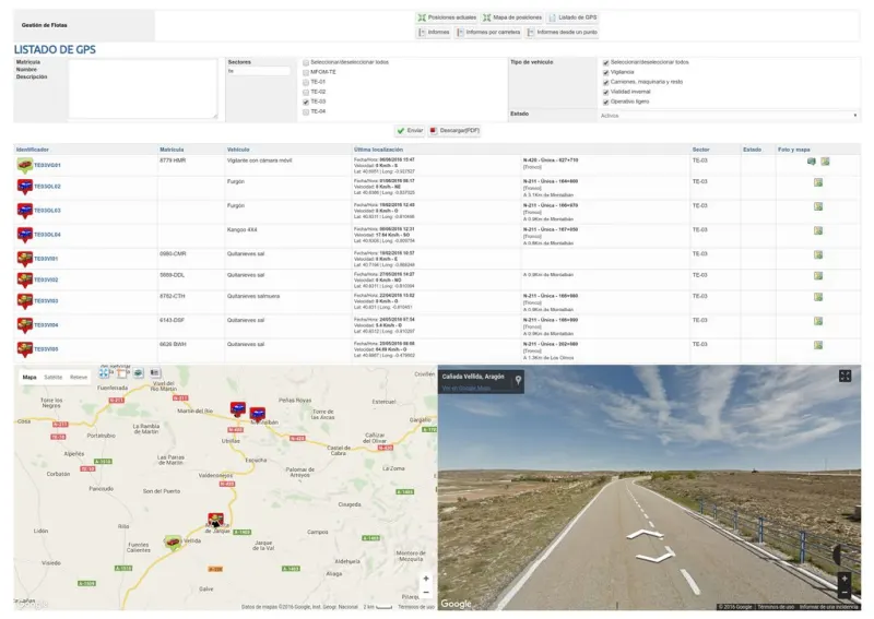 Captura de SmartFacilities: gps