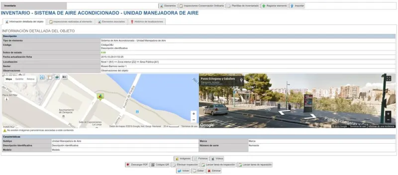 Captura de SmartFacilities: inventariado 01
